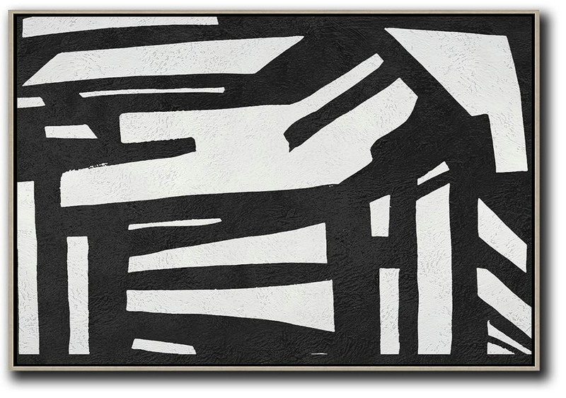 Living Room Canvas Art,Oversized Horizontal Minimal Art On Canvas - Big Wall Art For Living Room